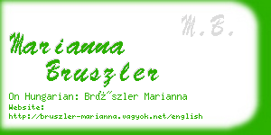 marianna bruszler business card